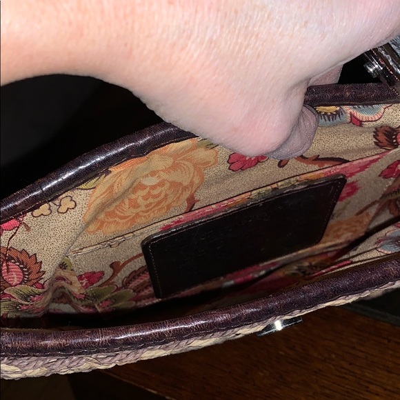 Brighton straw bag purse 9x10.5 - Picture 6 of 11